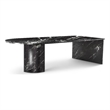 Pemberly Row Contemporary Coffee Table in Black - 54