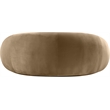 Pemberly Row Contemporary Beige Velvet Loveseat - 77