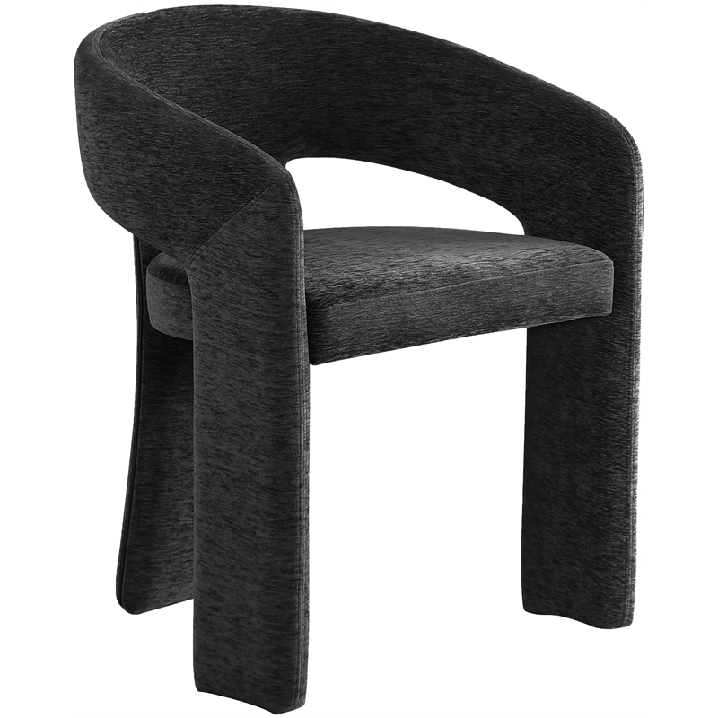 Pemberly Row Contemporary Soft Black Dining Chair (Set of 2)