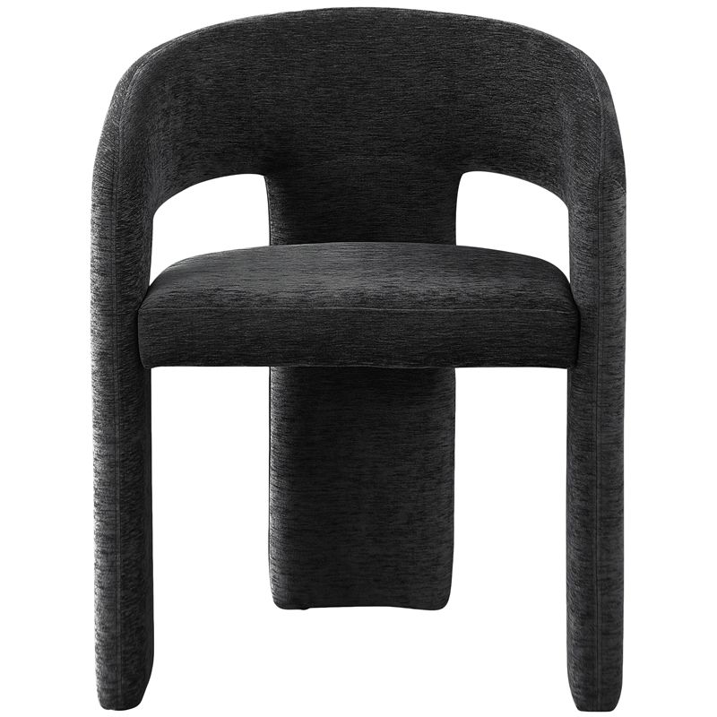 Pemberly Row Contemporary Soft Black Dining Chair (Set of 2)