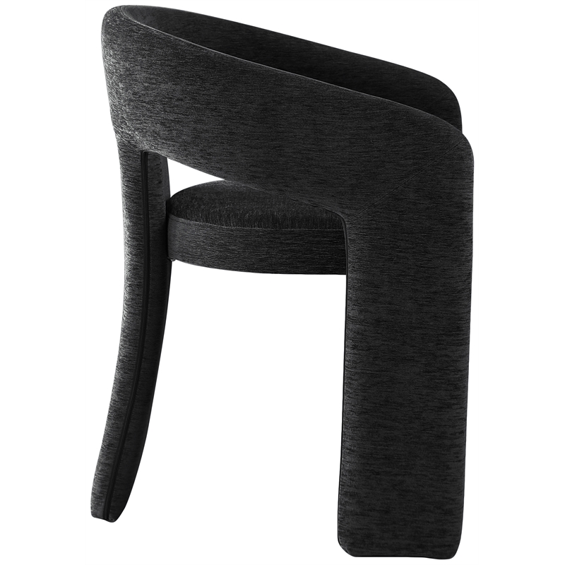 Pemberly Row Contemporary Soft Black Dining Chair (Set of 2)
