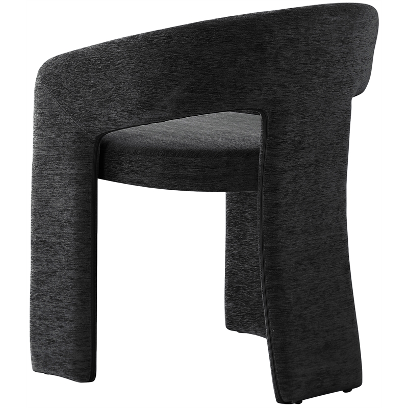 Pemberly Row Contemporary Soft Black Dining Chair (Set of 2)