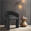 Pemberly Row Contemporary Soft Black Dining Chair (Set of 2)
