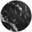 Pemberly Row Contemporary Black Marble End Table - 18