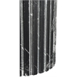Pemberly Row Contemporary Black Marble End Table - 18