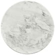 Pemberly Row Contemporary White Marble End Table - 18