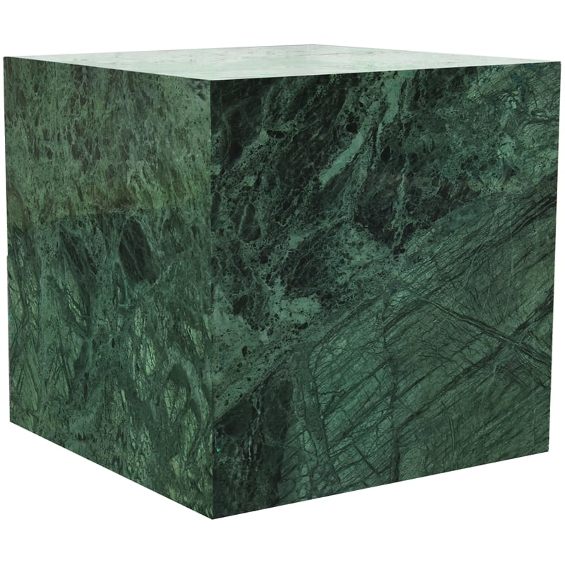 Pemberly Row Contemporary Green Marble End Table - 18