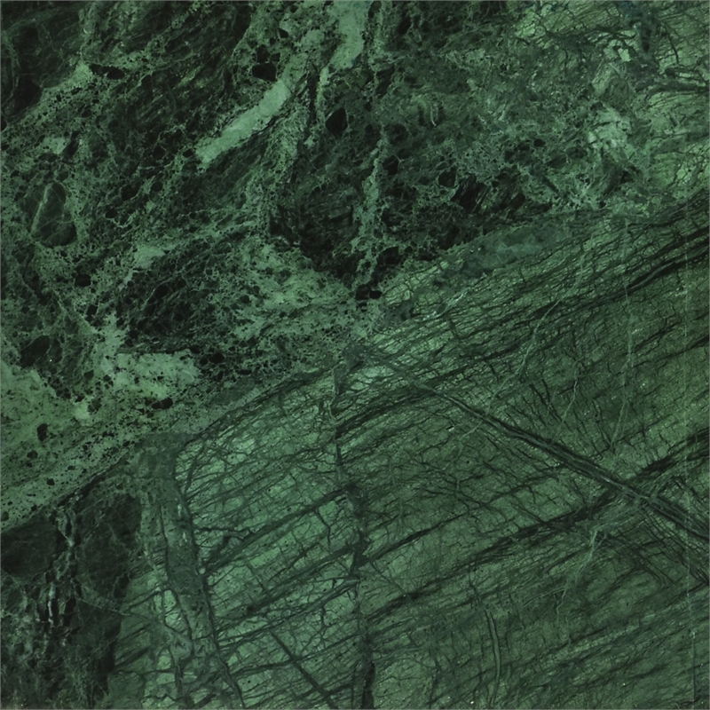 Pemberly Row Contemporary Green Marble End Table - 18