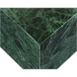 Pemberly Row Contemporary Green Marble End Table - 18
