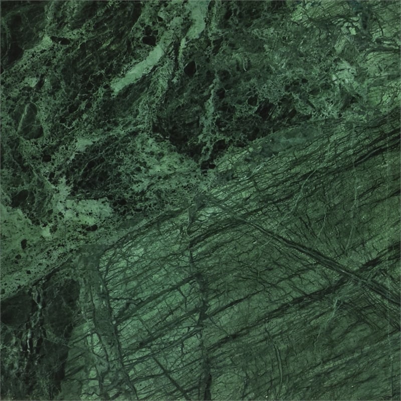 Pemberly Row Contemporary Green Marble End Table - 18