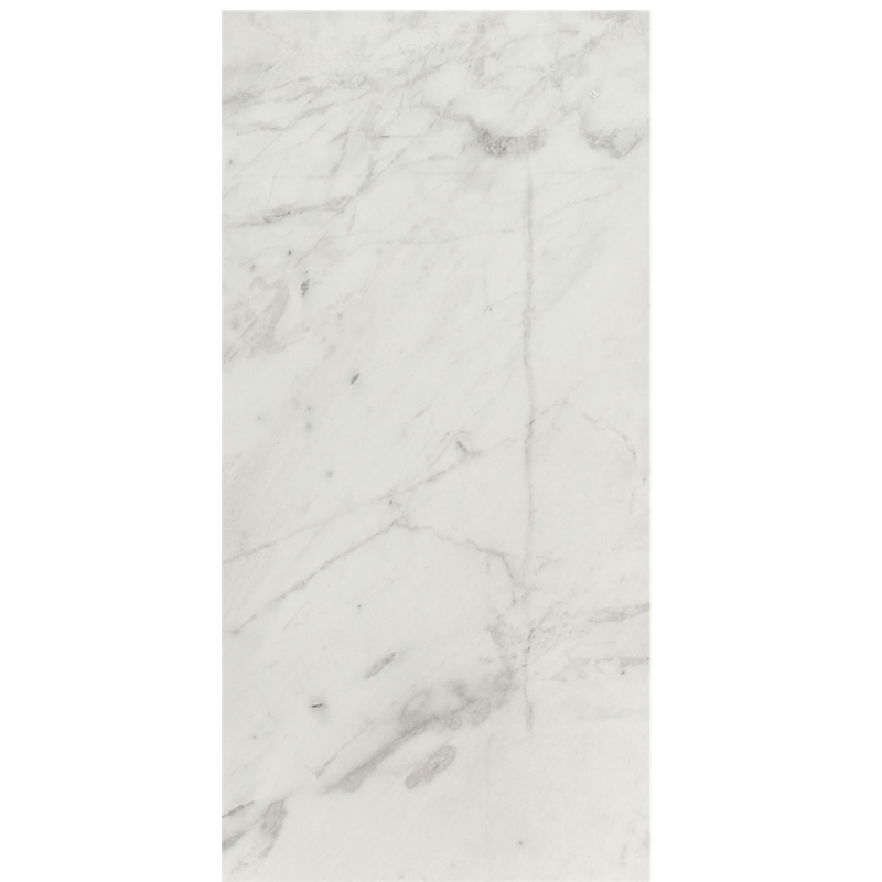 Pemberly Row Contemporary White Marble End Table - 18
