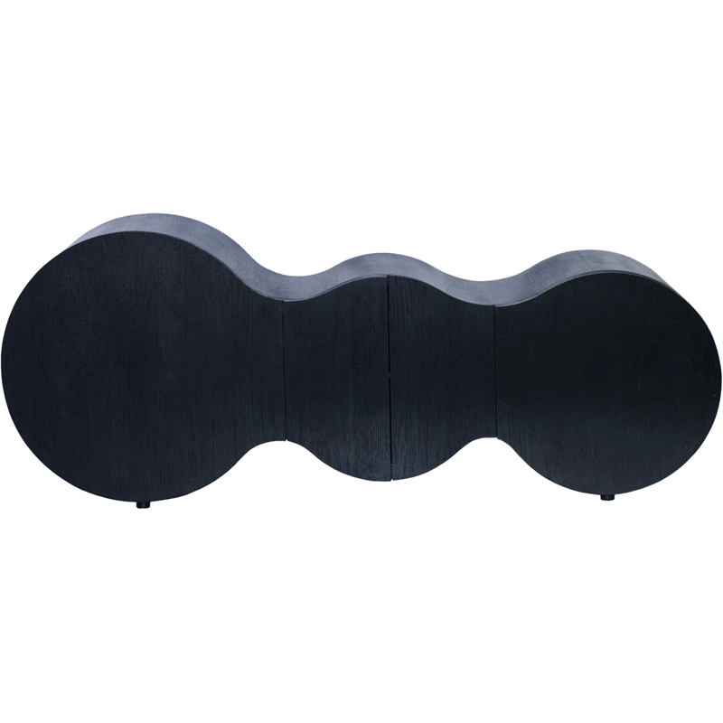 Pemberly Row Contemporary Black Sideboard/Buffet - 76