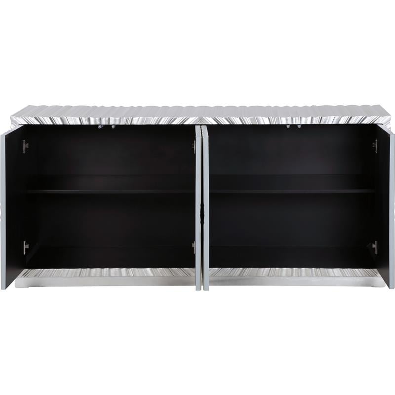 Pemberly Row Contemporary Silver Sideboard/Buffet - 66