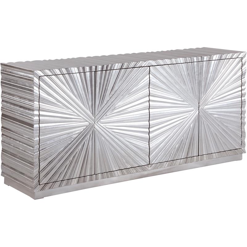 Pemberly Row Contemporary Silver Sideboard/Buffet - 66