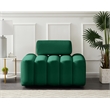 Pemberly Row Contemporary Soft Green Velvet Chair - 41.5