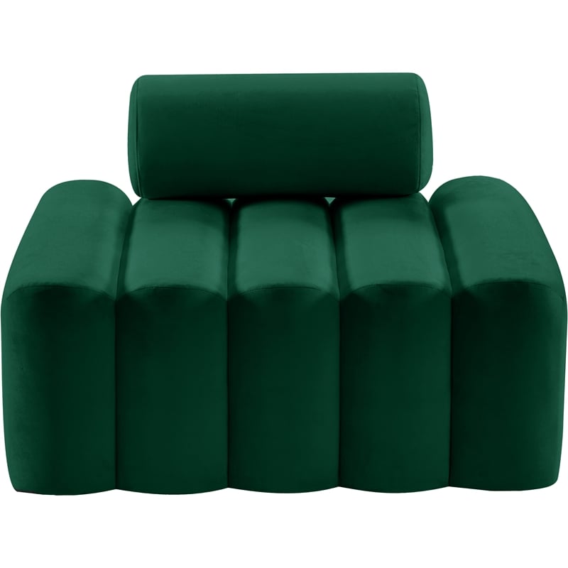 Pemberly Row Contemporary Soft Green Velvet Chair - 41.5