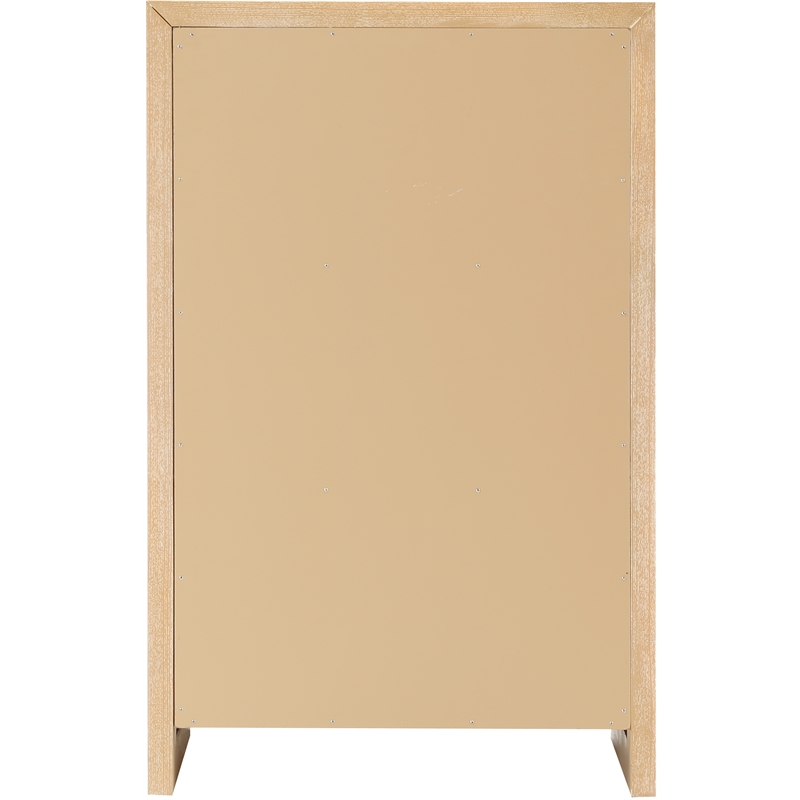 Pemberly Row Contemporary Natural Oak Veneer Chest - 32