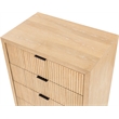 Pemberly Row Contemporary Natural Oak Veneer Chest - 32