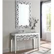 Pemberly Row Contemporary Geometric Designed Mirror - 31.5