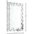 Pemberly Row Contemporary Geometric Designed Mirror - 31.5