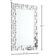 Pemberly Row Contemporary Geometric Designed Mirror - 31.5