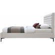 Pemberly Row Contemporary Soft Cream Linen King Bed - 79
