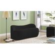 Pemberly Row Modern / Contemporary Black Boucle Fabric Bench