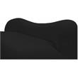 Pemberly Row Modern / Contemporary Black Boucle Fabric Bench