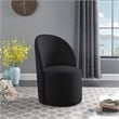 Pemberly Row Contemporary Black Fabric Accent Chair - 24