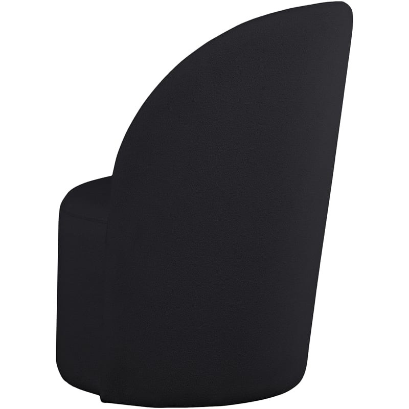 Pemberly Row Contemporary Black Fabric Accent Chair - 24