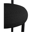 Pemberly Row Contemporary Black Boucle Fabric Stool - 23
