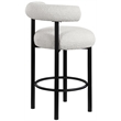 Pemberly Row Contemporary Cream Boucle Fabric Stool - 23