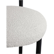 Pemberly Row Contemporary Cream Boucle Fabric Stool - 23