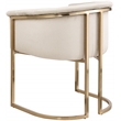 Pemberly Row Contemporary Cream Velvet Dining Chair - 24.5