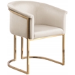 Pemberly Row Contemporary Cream Velvet Dining Chair - 24.5