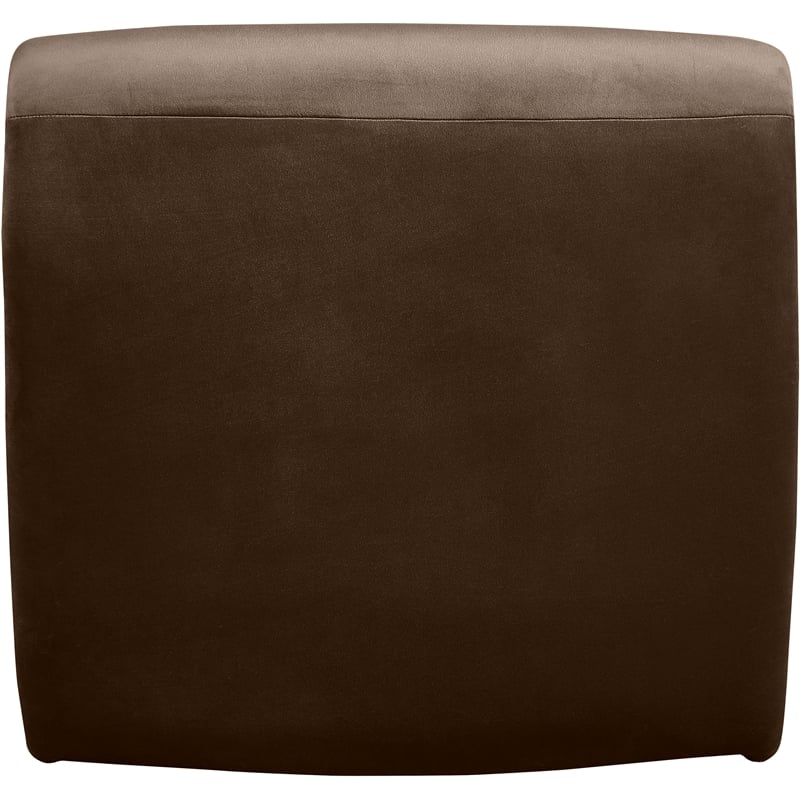 Pemberly Row Contemporary Brown Velvet Accent Chair - 26