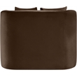 Pemberly Row Contemporary Brown Velvet Accent Chair - 38