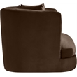 Pemberly Row Contemporary Brown Velvet Accent Chair - 38