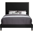 Pemberly Row Contemporary Soft Black Velvet King Bed - 82
