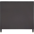 Pemberly Row Contemporary Soft Black Velvet King Bed - 82
