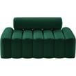 Pemberly Row Contemporary Soft Green Velvet Loveseat - 58