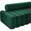 Pemberly Row Contemporary Soft Green Velvet Loveseat - 58