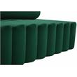 Pemberly Row Contemporary Soft Green Velvet Loveseat - 58