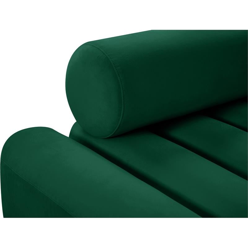 Pemberly Row Contemporary Soft Green Velvet Loveseat - 58