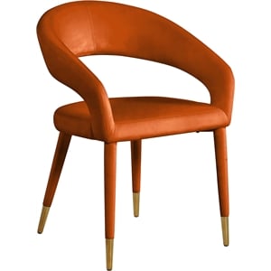 Pemberly Row Modern / Contemporary Cognac Velvet Dining Chair