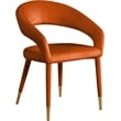 Pemberly Row Modern / Contemporary Cognac Velvet Dining Chair