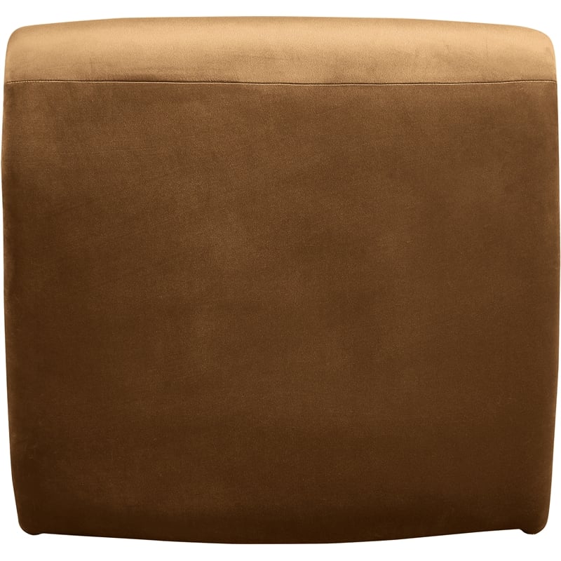 Pemberly Row Contemporary Saddle Velvet Accent Chair - 26