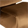Pemberly Row Contemporary Saddle Velvet Accent Chair - 26