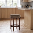 Pemberly Row Contemporary Brown Velvet Counter Stool - 18