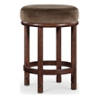 Pemberly Row Contemporary Brown Velvet Counter Stool - 18